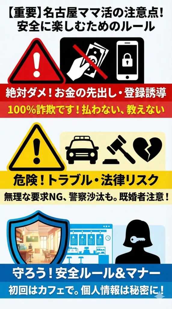 名古屋のママ活での注意点